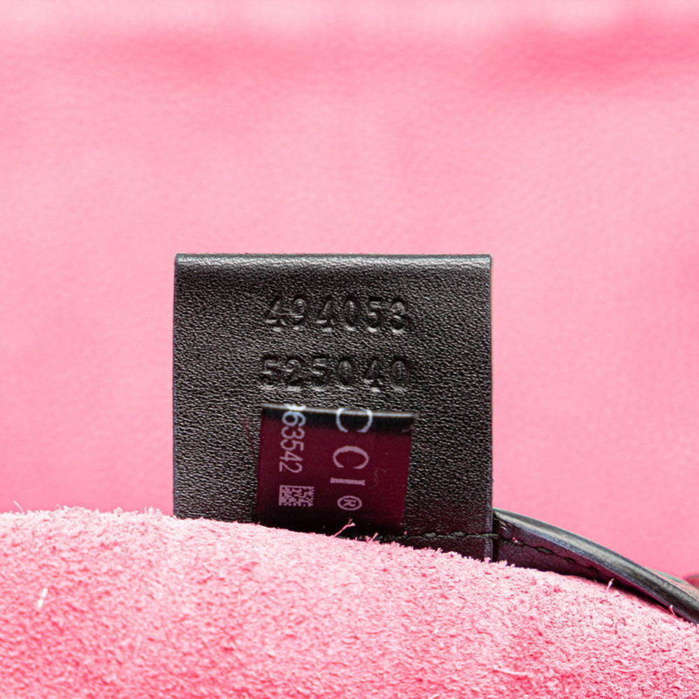 Gucci Logo Leather Drawstring Backpack Pink - image 6